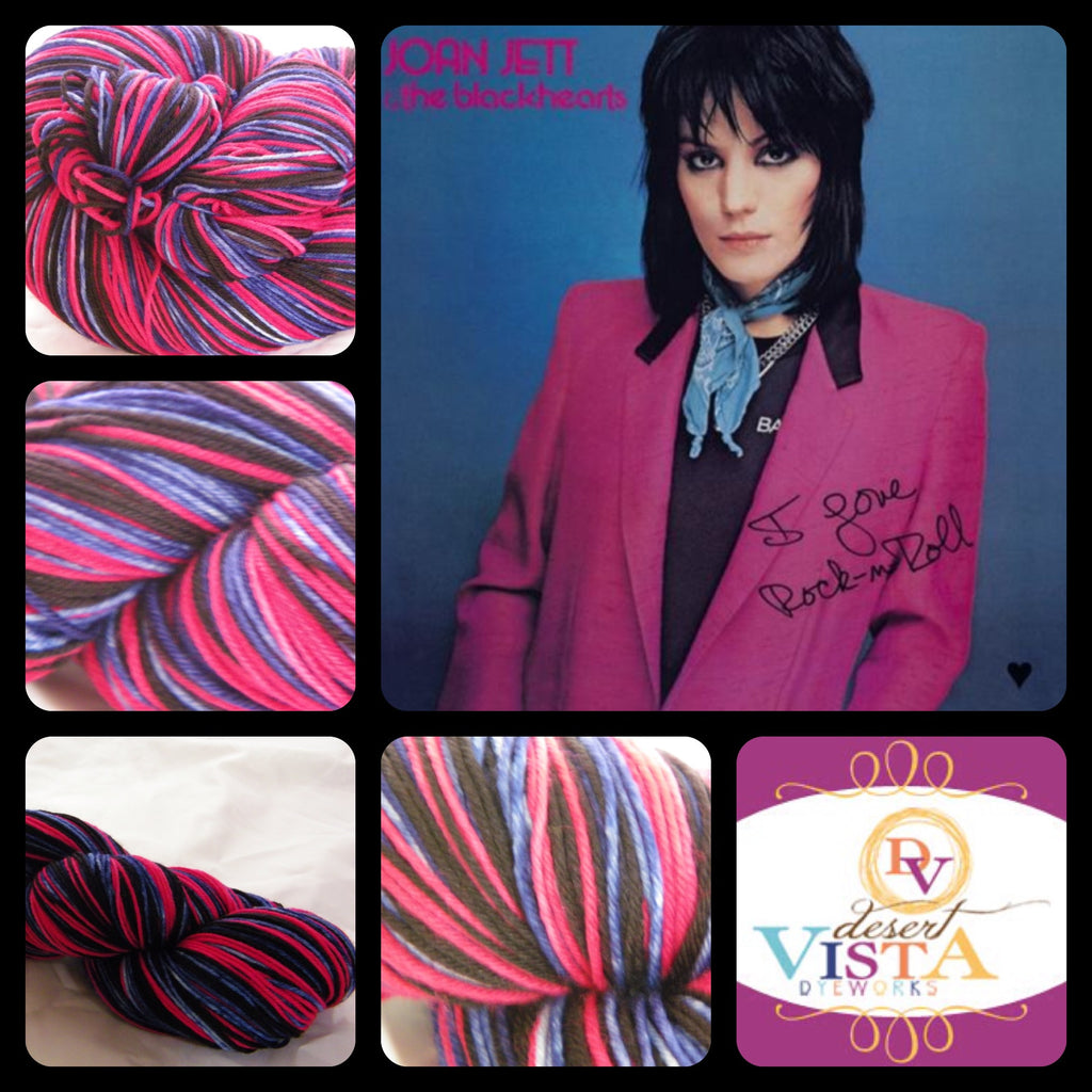 I Love Rock N' Roll Three Stripe Self Striping Yarn